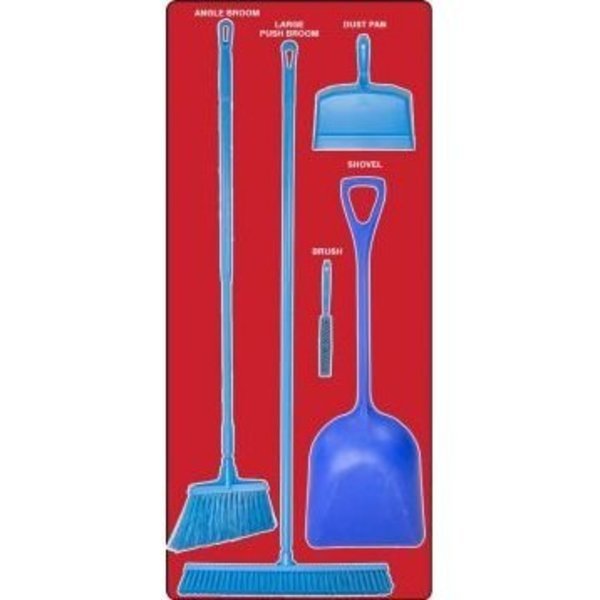 DRY ZONE STOREBOARDS ULTRA PSB712RDBU, Accuform, Mfr#: PSB712RDBU